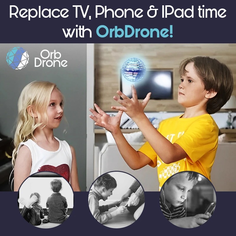 OrbDrone - 🎄Big Sale - 50% OFF🎁 Flying Orb Pro Spinner Mini Drone