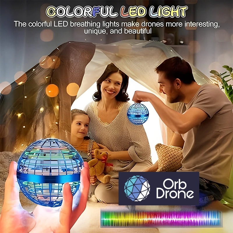 OrbDrone - 🎄Big Sale - 50% OFF🎁 Flying Orb Pro Spinner Mini Drone
